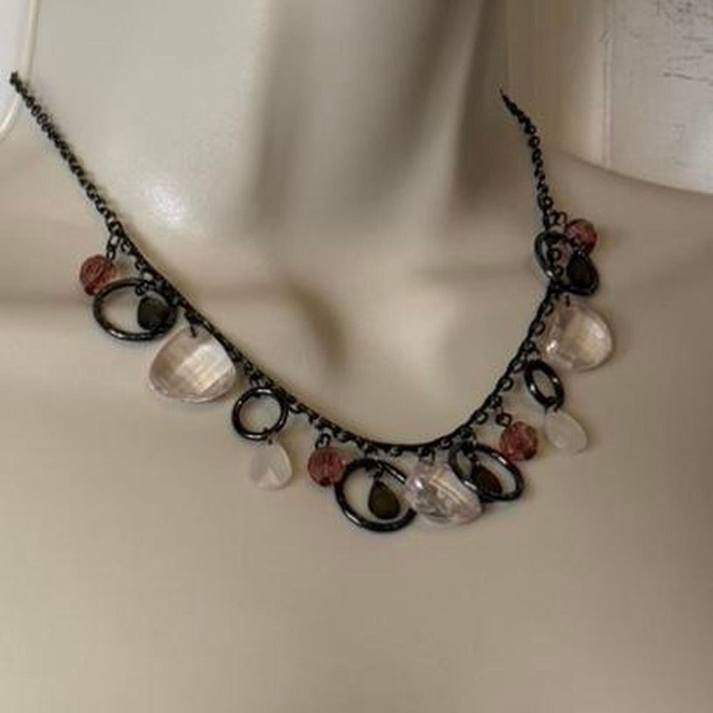 Vintage Y2K Premier Designs Bib‎ Charm Necklace
